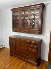 Pennsylvania House China Cabinet And Base In Solid Cherry!
