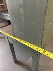 VTG 50’s US Post Office Mail Sorter Cabinet Industrial Metal Wine Rack Display