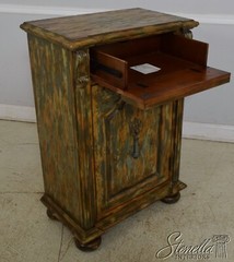 L65298EC: HOOKER Distressed Weathered Painted Finish Cabinet