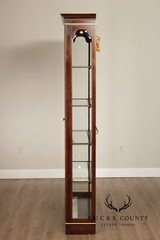 Union National Traditional Cherry Lighted Two Door Display Cabinet