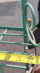 French Style Brass and Painted Metal Baker’s Rack Local Pickup Only