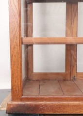 Antique Golden Oak Pie Pastry Display Cabinet