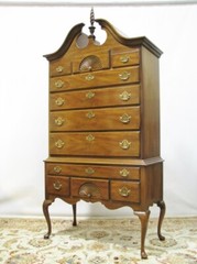 Vintage Hickory Furniture “Masterpieces Collection” Mahogany Highboy Queen Anne