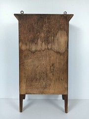 Medicine Cabinet Apothecary Kitchen Bathroom wood shaving Beveled glass mirror