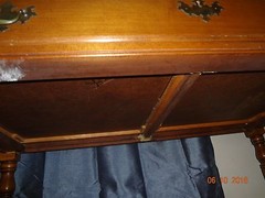 Beautiful Antique Sprague & Carleton Hardwood Maple Secretary Desk & Key Slent