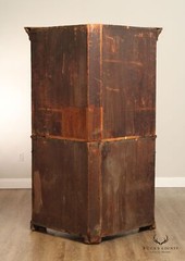 Antique American Chippendale Farmhouse Style Cherry Corner Cabinet