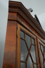 73676: English Made Mahogany Inlaid Corner Cabinet 2 Of 2