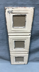VTG 5×17 Multi Triple 3″ Photo Tin Ceiling Metal Picture Frame Old 1838-25B