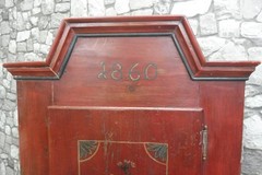 Antique Wooden Wall Cabinet Hanging Cabinet Bathroom Cabinet 1860