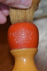Antique SAFETEE Shaving Cabinet WALL MOUNT w/ Shaving Brush & Razor