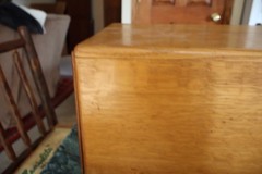 ANTIQUE WOOD LIBRARY SINGLE DRAWER CARD CATALOG