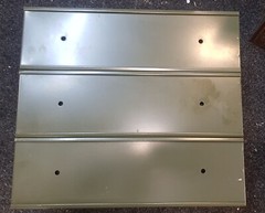 VINTAGE Pat. 646338 RUSTIC INDUSTRIAL Three DRAWER CABINET