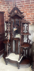 Antique Victorian Rosewood Mitchell & Rammelsberg Etagere / Hall Tree