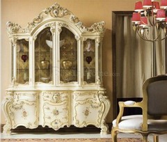 SILIK Italian Baroque French Rococo Showcase Display China Cabinet Italy 3D Mint