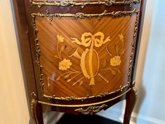 Antique Louis XVI French Corner Curio Cabinet