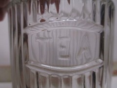 HOOSIER CABINET ORIGINAL TEA SPICE JAR GLASS LOT # 1219