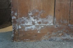 Primitive Antique American Victorian Poplar Closet Cupboard Linen Press Cabinet