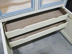 Vintage Baker Furniture Painted Louis XV Provincial Style Display Mfg. #3858.5