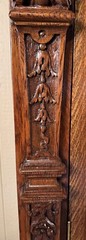 Antique Oak Large Late Victorian China Cabinet