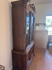 Drexel Heritage French Style China Cabinet with Glass Doors