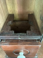 VTG Wooden Wall 3 Drawer Spice Cabinet Cupboard Apothecary Chest Jewelry