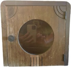 Antique Apothecary Cabinet – Barber Shop case – Vintage Antique Art Deco