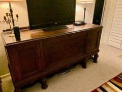 China cabinet, server and sideboy set