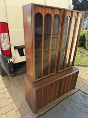 Vintage KELLER Brutalist-style China Cabinet Furniture Decor PICKUP LI NY