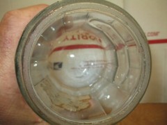 HOOSIER CABINET ORIGINAL TEA SPICE JAR GLASS LOT # 1292