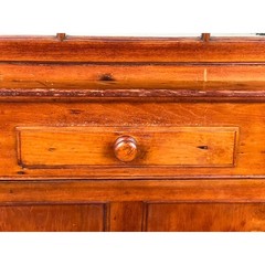 Antique Pennsylvania Nine Panel Glass Door Corner Cupboard c. Early 19th Century
