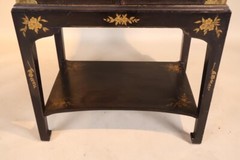 Antique George III Style Chinoiserie Two Door Chest On Stand