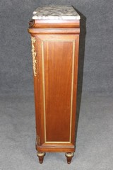 Superb French Breche D Violette Marble Brass Bronze Mounted Vitrine