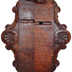 Antique Victorian 30″ Carved Wall Panel, Long Stem Pipe Display Rack, Figural
