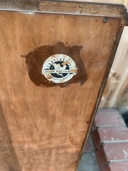 Vintage Walnut Record Cabinet