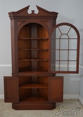 66431EC: BIGGS Chippendale Mahogany Corner China Cabinet