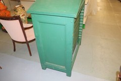 Unusual Antique Oak Printers Type 12 Drawer Tray 46″ Cabinet