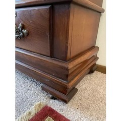 Turn of the Century 2 Door Five Shelf Bookcase & Drawers in Art Nouveau Design