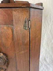 1800’s primitive corner cabinet shelf pine Americana