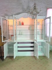 Painted Cottage Shabby Chic China Cabinet