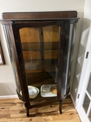 Larkin Soap Co. Curio Cabinet Factory No. 12 Wood/Glass 1 Right Door Shelves