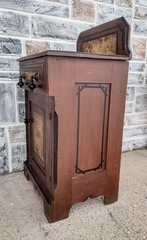 Antique Victorian Eastlake Painted Commode Wash Stand Cabinet, Drawer, Cupboard