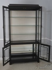 67485: HENKEL HARRIS Model 227 Black Curio Cabinet
