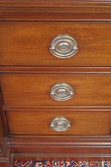 Ethan Allen Newport Collection Mahogany Bookcase China Cabinet Breakfront