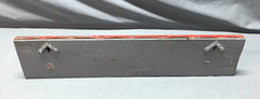 Vintage Decorative Salvaged Red 23″ Tin Ceiling Metal 3 Hook Rack Old 148-25B