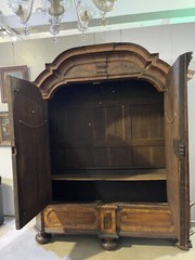 Impressive And Monumental Baroque Cabinet Around 1750, Walnut