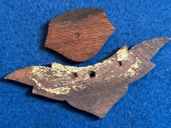 Antique Lot of 4 Wood Apothecary Cabinet Handles Drawer Pulls