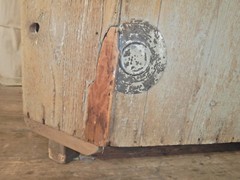 Antique Primitive Corner Cupboard Cabinet Panel 4 Door Pine Rustic
