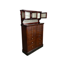 Antique Mahogany Dental Cabinet with 22 Drawers, c.1910 #22630