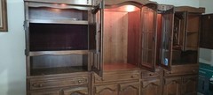 German Shrank (Wall Unit). Very Nice w/carved doors.