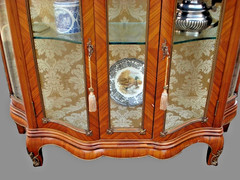 Showcase Sideboard Louis XVI French Antique Vitrine Marble Top 19th Century